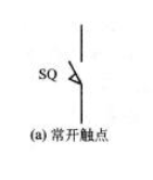 行程開關(guān)符號常開觸點