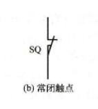 行程開關(guān)符號常閉觸點