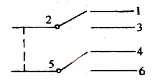 六腳開(kāi)關(guān)電路圖