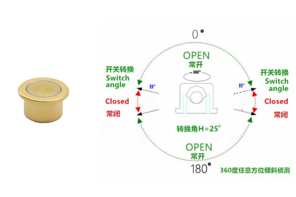 滾珠式角度傾斜開(kāi)關(guān)